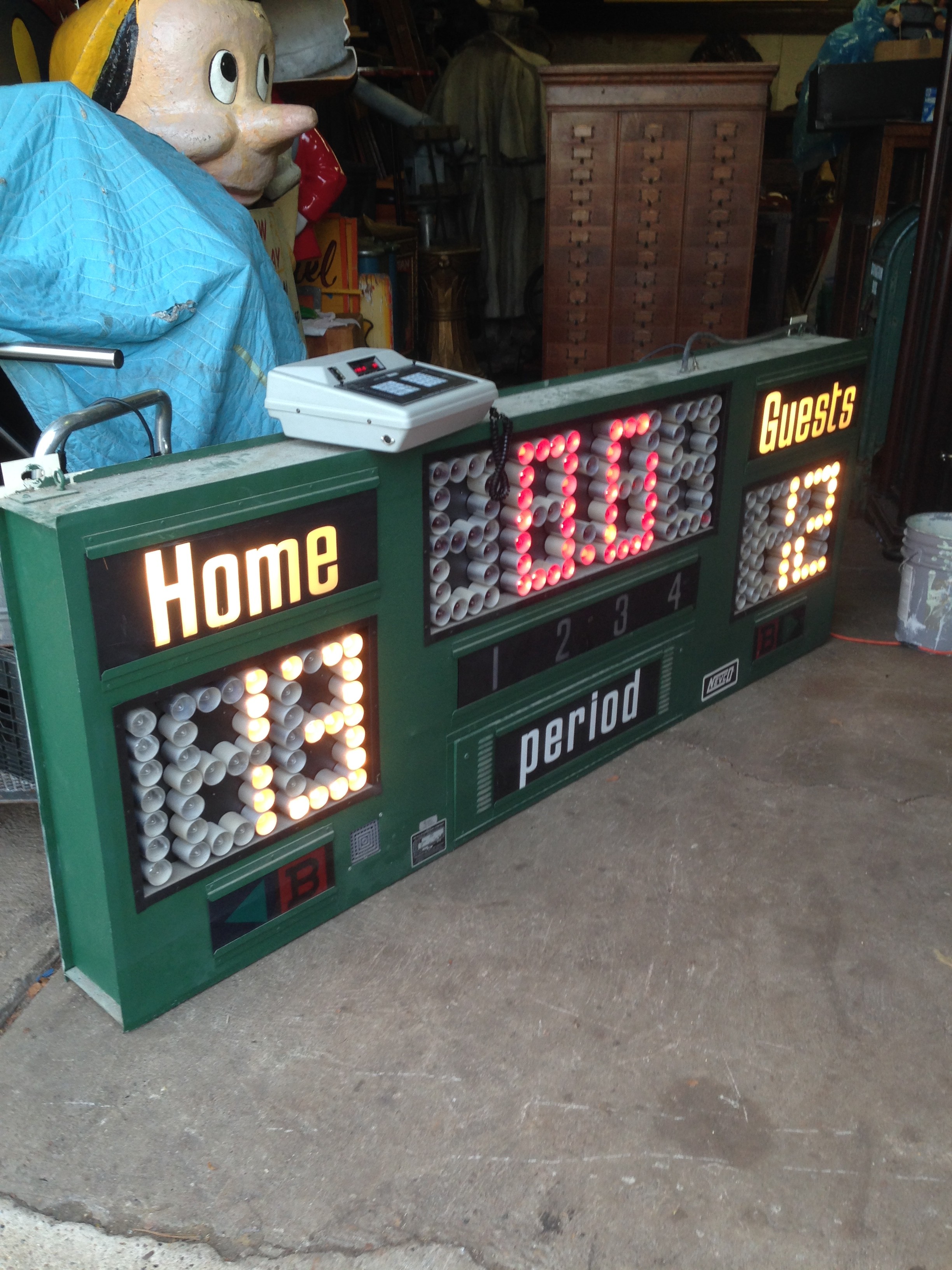 Vintage Nevco Basketball Scoreboard Obnoxious Antiques