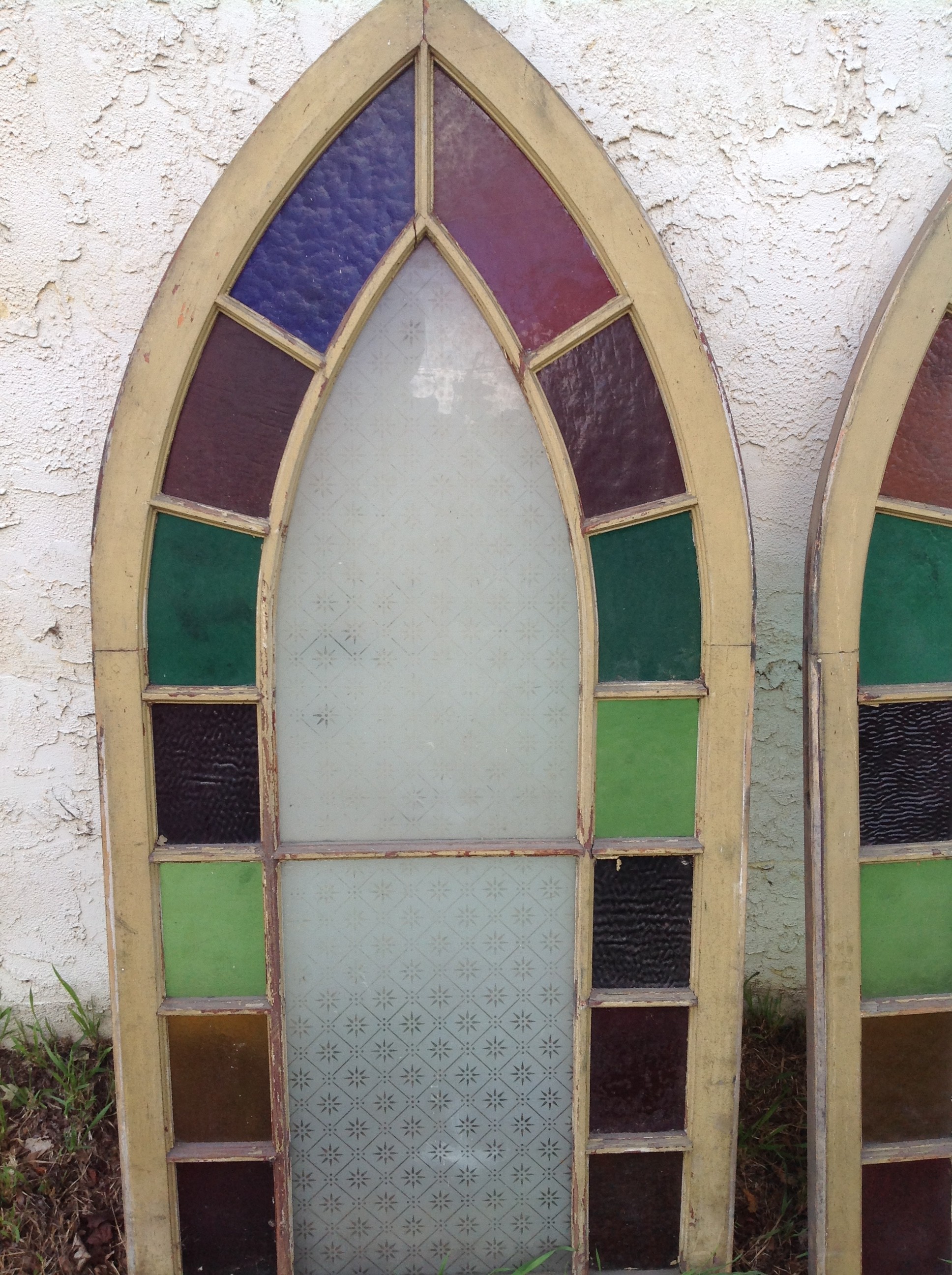 Group of Antique Church Stained Glass Windows « Obnoxious Antiques