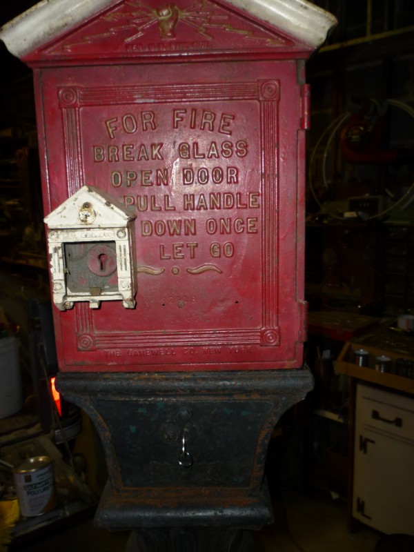 Antique Gamewell Corner Fire Call Box « Obnoxious Antiques