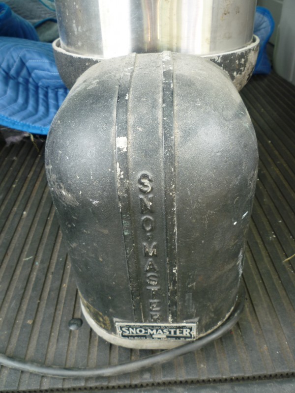 Old Snow King Snow Ball Machine By Snomaster « Obnoxious Antiques