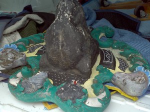 carousel rounding board wolf  head