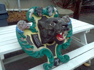 carousel rounding board wolf  head  6