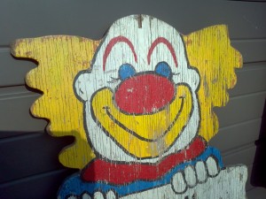 Carnival Clown Wooden Sign 2