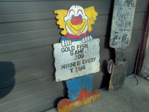 Carnival Clown Wooden Sign 3 jpg