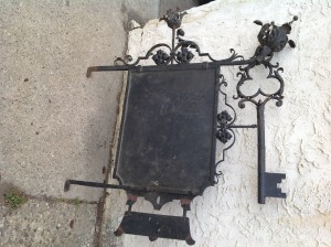 trade sign forged metal 11