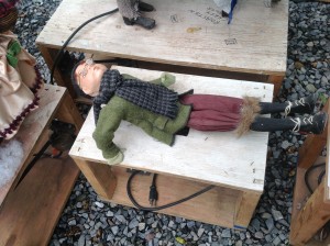 animated christmas high end  store display 3