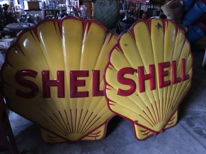 shell gas station signs