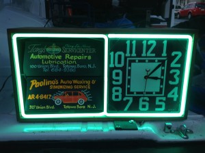 neon advertising clock 2