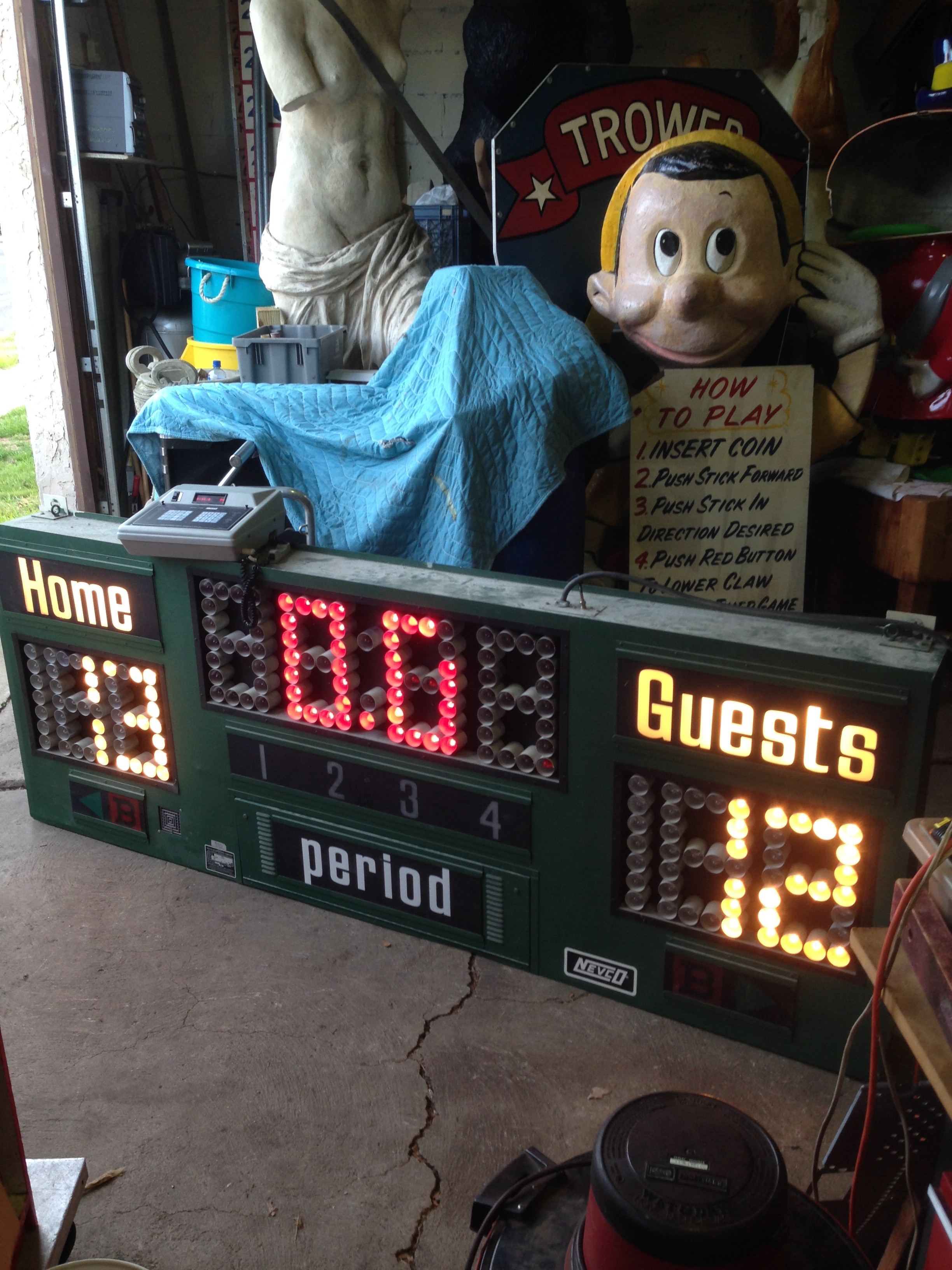 Vintage Nevco Basketball Scoreboard « Obnoxious Antiques