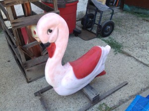 swan plastic carousel
