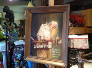 sign whisket tin litho 10