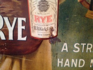 sign whisket tin litho 5