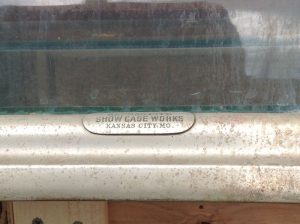 display case metal bow front 6