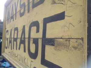 garage sign antique