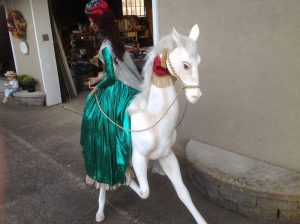 lady on horse animation