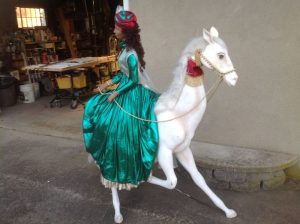 lady on horse animation 6