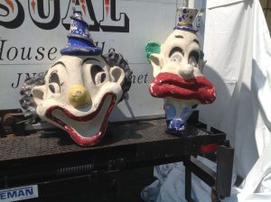clown heads paper machie 1