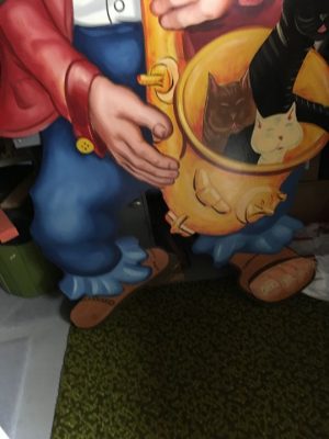 clown wooden horn & cats 3 2019