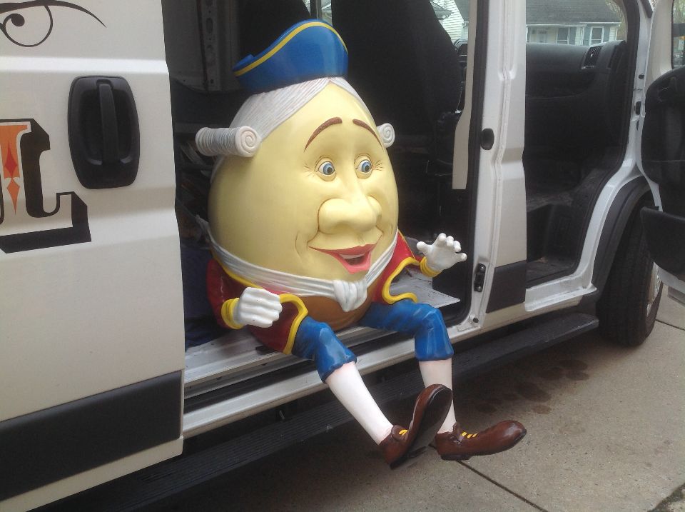 Humpty Dumpty Fiberglass Statue « Obnoxious Antiques