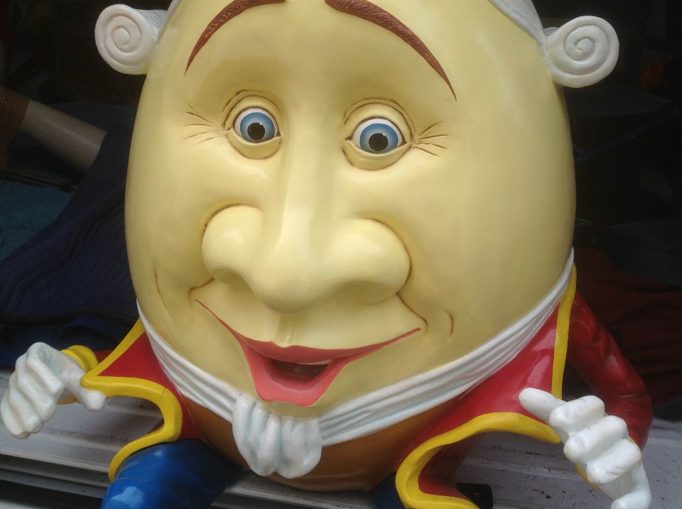 Humpty Dumpty Fiberglass Statue « Obnoxious Antiques