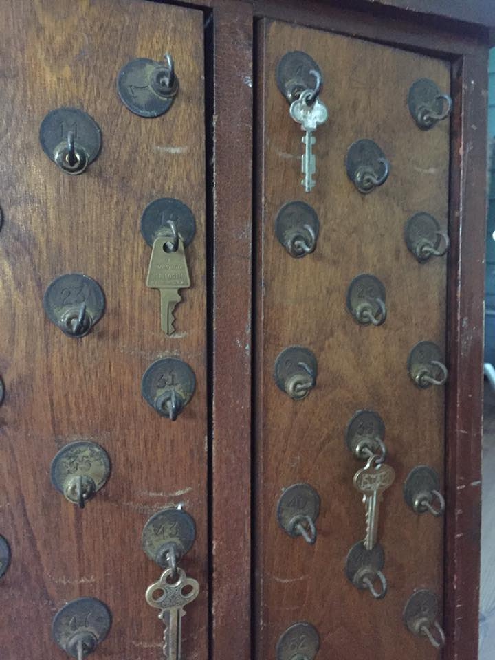 Antique Oak Hotel Key Holder Revolving Door « Obnoxious Antiques