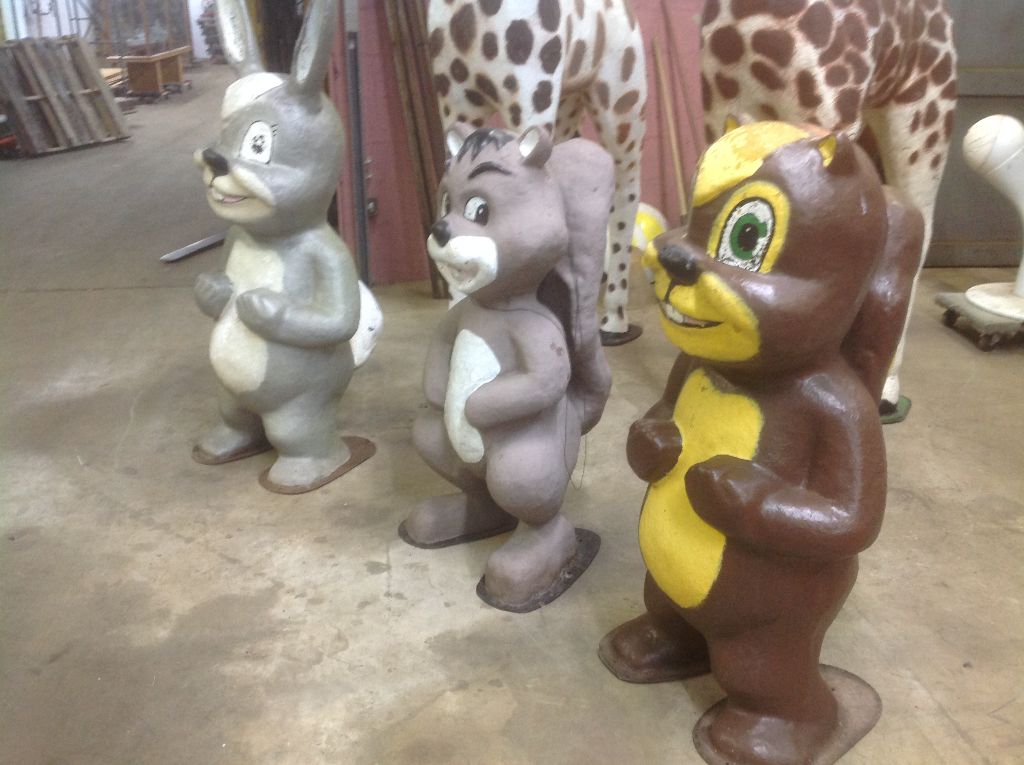 Group of 1950’s Miniature Golf Animal Statues « Obnoxious Antiques
