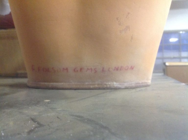 Vintage Wax Museum Bust Of First Lady Frances Clara Folsom Cleveland