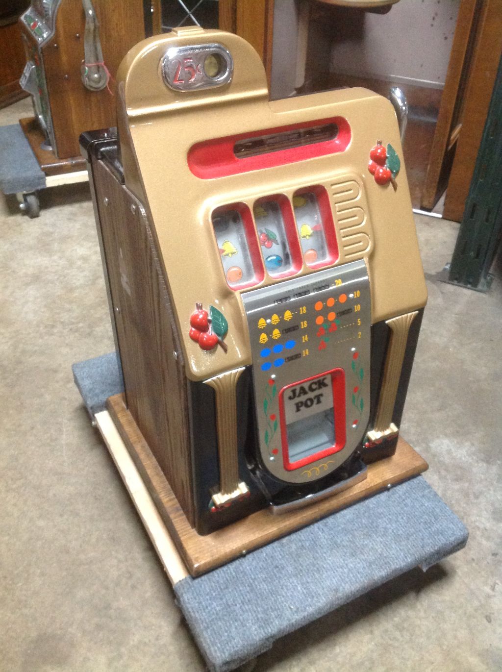 Antique Mills Golden Falls Slot Machine 25 Cent « Obnoxious Antiques